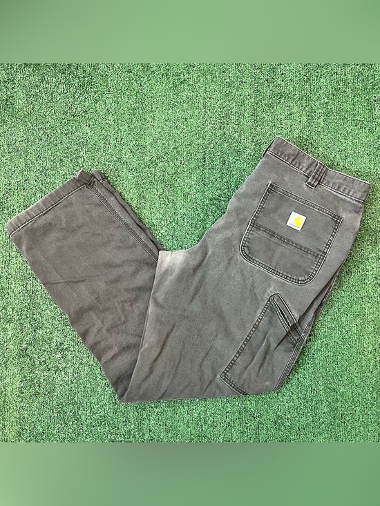Carhartt Other - Carhartt Pants Mens 38x34 Gray Relaxed Fit Canvas Workwear Carpenter Utility